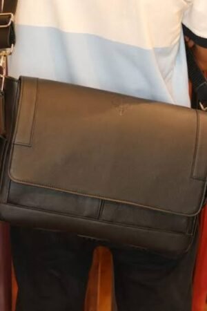 Classic Leather Messenger Bag